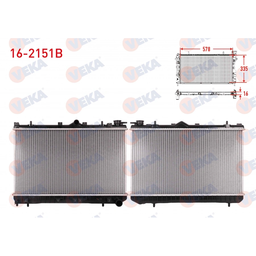 SU RADYATORU BRAZING HYUNDAI EXCEL 1.3i M-T AC+/- 1990-1995