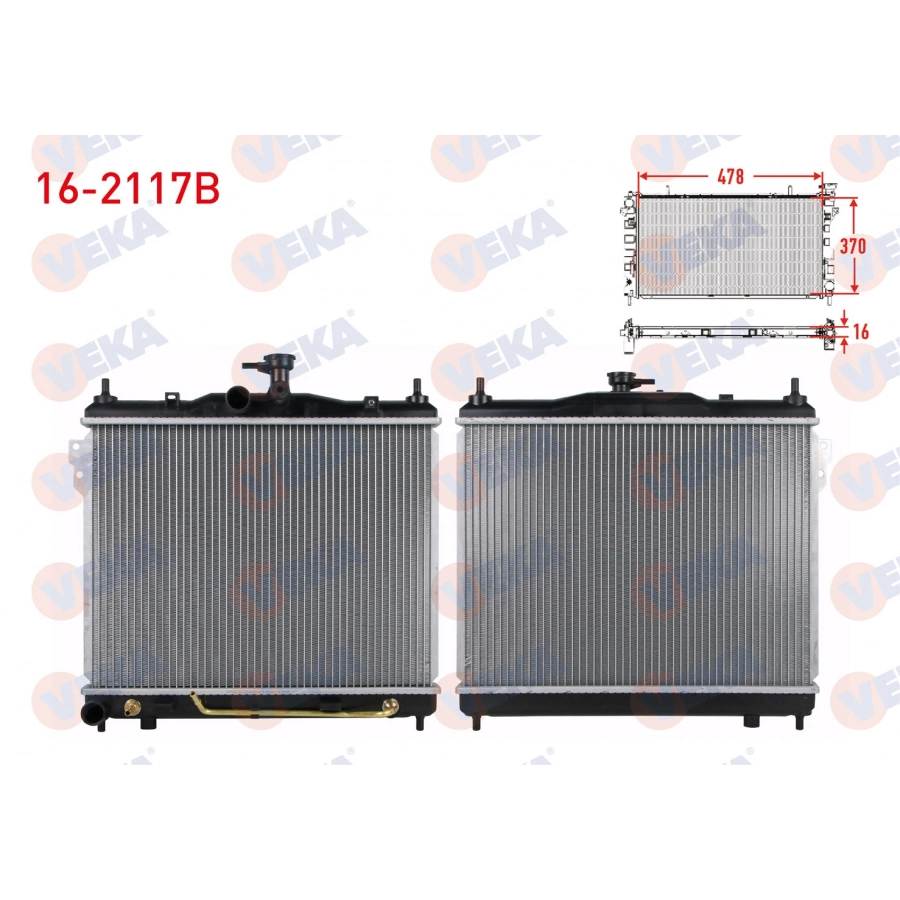 SU RADYATORU BRAZING HYUNDAI GETZ (TB) 1.3i A-T 2002-2008