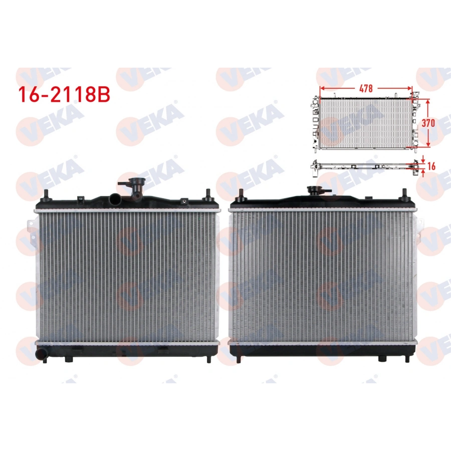 SU RADYATORU BRAZING HYUNDAI GETZ (TB) 1.3i M-T 2002-2008