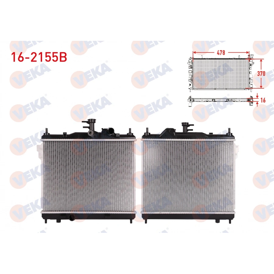 SU RADYATORU BRAZING HYUNDAI GETZ (TB) 1.5 CRDI 3 SILINDIR M-T AC+/- 2002-2008