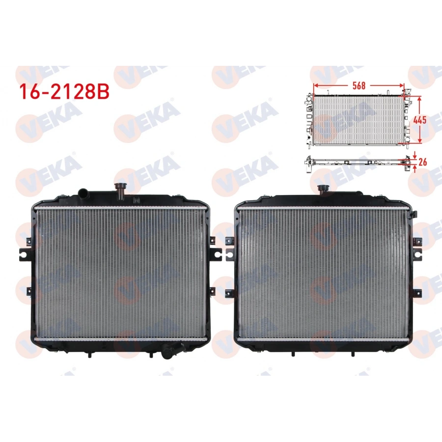 SU RADYATORU BRAZING HYUNDAI H100 KAMYONET 2.5 D M-T 2004-