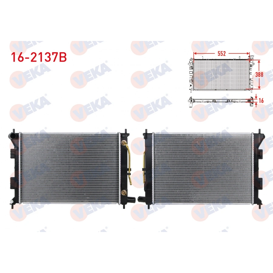 SU RADYATORU BRAZING HYUNDAI I30 (GD) 1.6 GDI A-T AC+/- 2011-