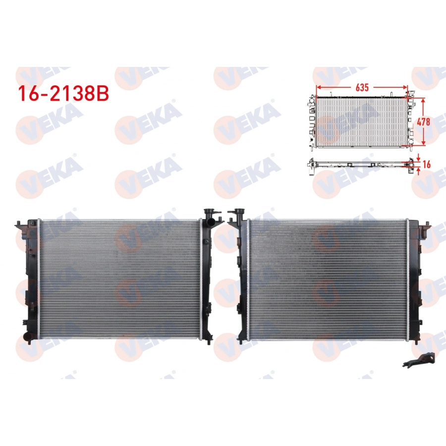 SU RADYATORU BRAZING HYUNDAI IX35 (LM) 1.6 GDI M-T AC+/- 2010-