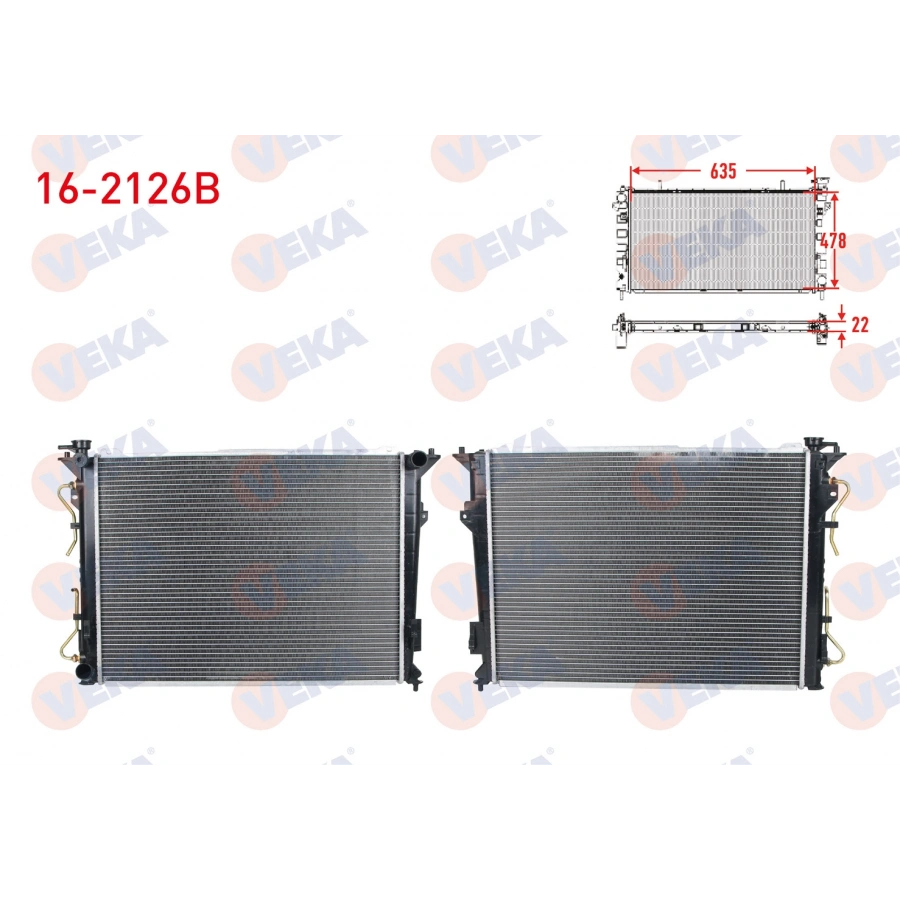 SU RADYATORU BRAZING HYUNDAI SONATA 2.4 A-T 2006-