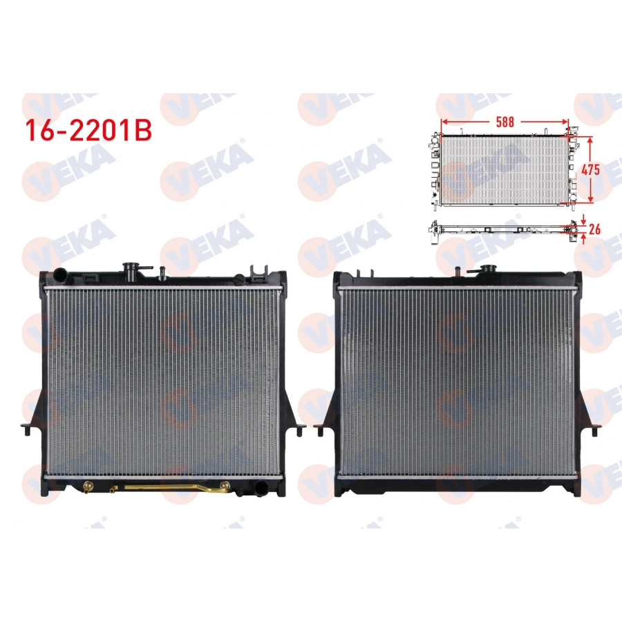 SU RADYATORU BRAZING ISUZU D-MAX (8DH) 3.0 D 4X4 A-T 2002-2012