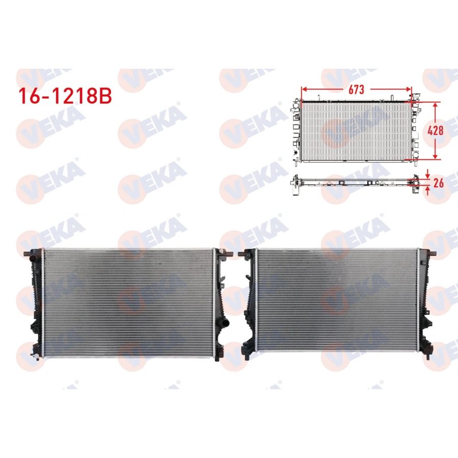 SU RADYATORU BRAZING JEEP CHEROKEE (KL) 2.0, 2.2 CRD, 2.4, 3.2 2018- M-T