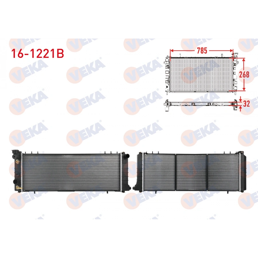 SU RADYATORU BRAZING JEEP CHEROKEE (XJ) 4.0i 1991-2001 A-T