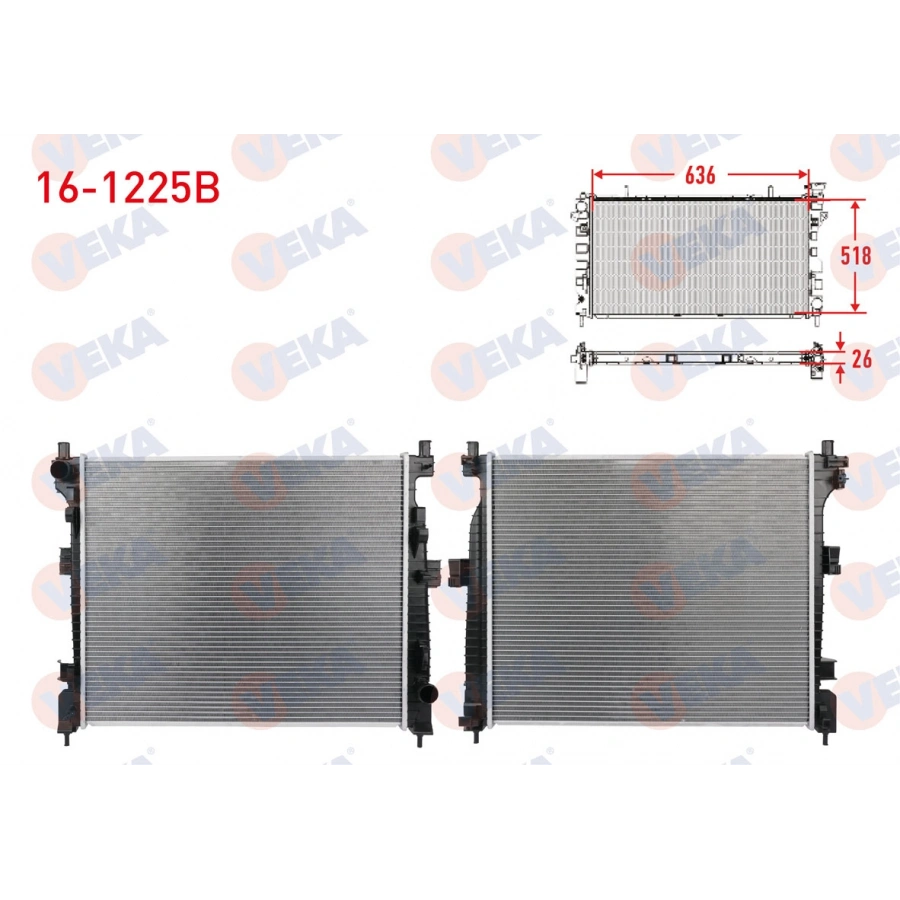 SU RADYATORU BRAZING JEEP GRAND CHEROKEE (WK) 3.0 CRD, 3.6 V6 2010- M-T