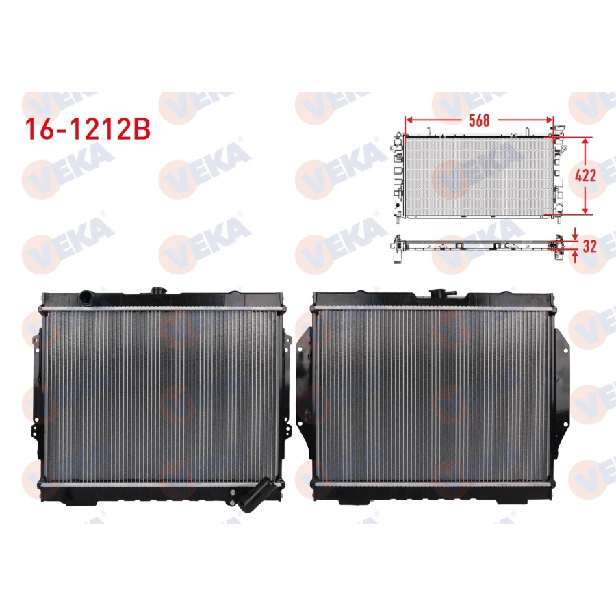 SU RADYATORU BRAZING JEEP V32 M-T 1992-1996