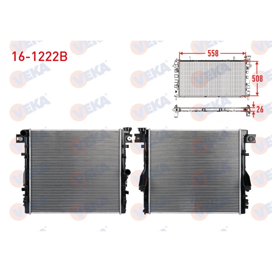 SU RADYATORU BRAZING JEEP WRANGLER III (JK) 2.8 CRD, 3.6 V6, 3.8 2007- M-T