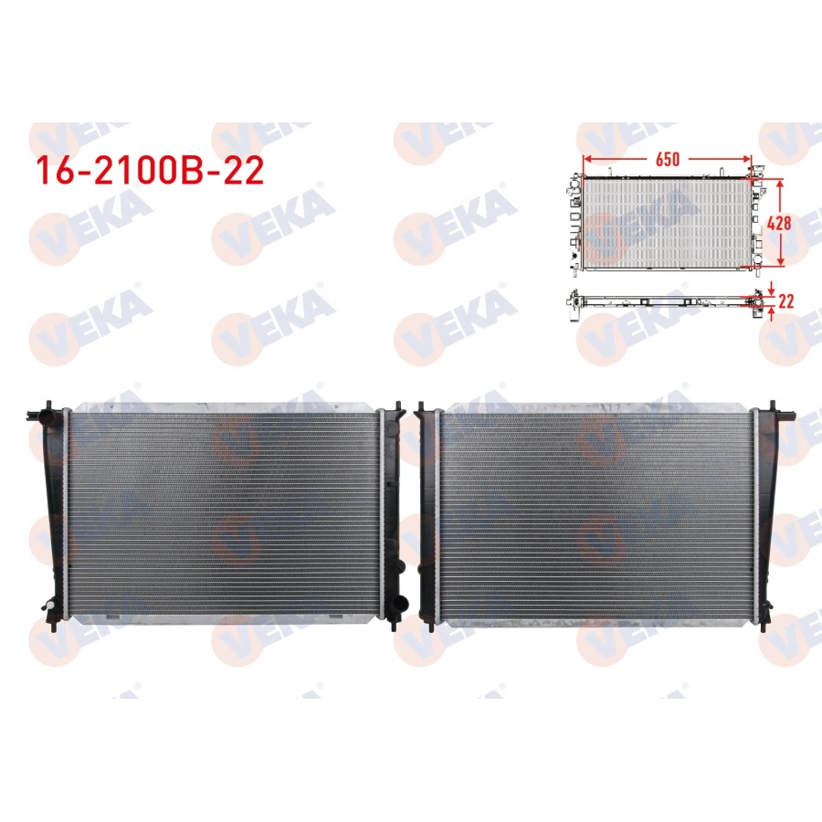 SU RADYATORU BRAZING KALINLIK 22mm HYUNDAI STAREX 2.5 TD M-T 1997-2007