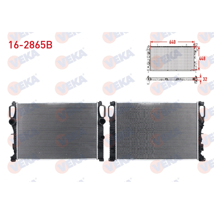 SU RADYATORU BRAZING KALINLIK 32mm MERCEDES E SERISI (W211) E 280 CDI - E 320 CDI A-T/M-T 2002-2008