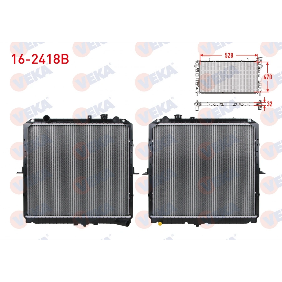 SU RADYATORU BRAZING KIA K2500 2.5 D M-T AC+/- 2003-