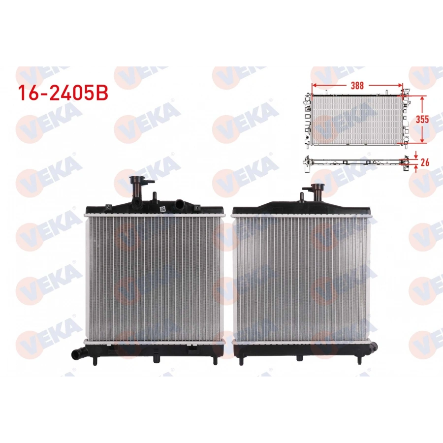 SU RADYATORU BRAZING KIA PICANTO (BA) 1.1i M-T 2007-2009