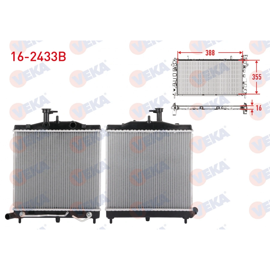 SU RADYATORU BRAZING KIA PICANTO I (SA) 1.1 2004-2011