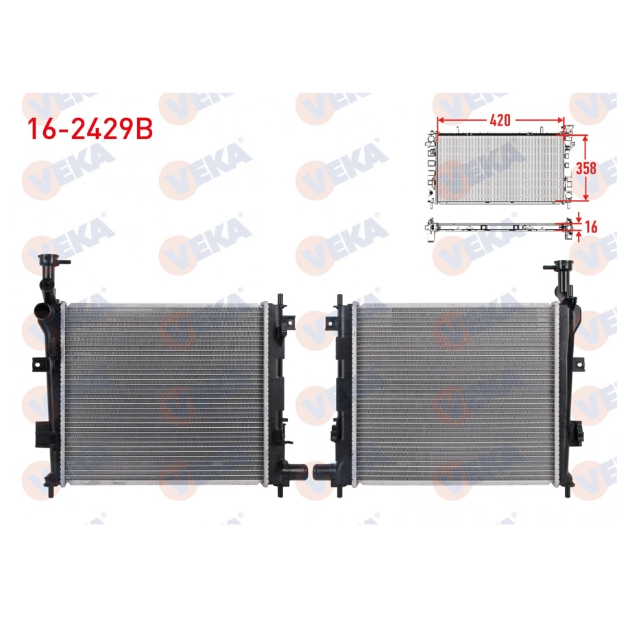 SU RADYATORU BRAZING KIA PICANTO (TA) 1.1 - 1.25 M-T 2011-