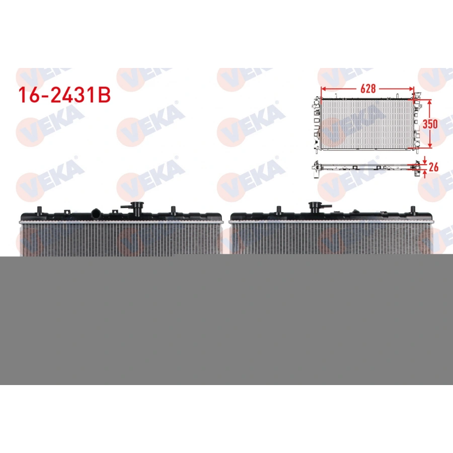 SU RADYATORU BRAZING KIA RIO I (DC) 1.3i - 1.5i A-T 2000-2005