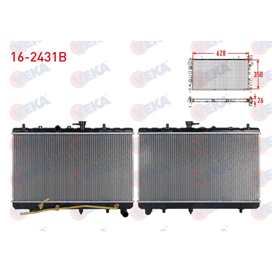 SU RADYATORU BRAZING KIA RIO I (DC) 1.3i - 1.5i A-T 2000-2005