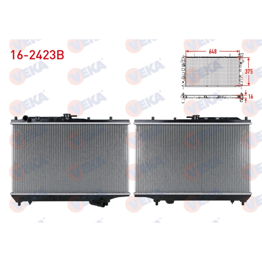 SU RADYATORU BRAZING KIA SEPHIA (FA) 1.5i 16v M-T AC+/- 1993-1996