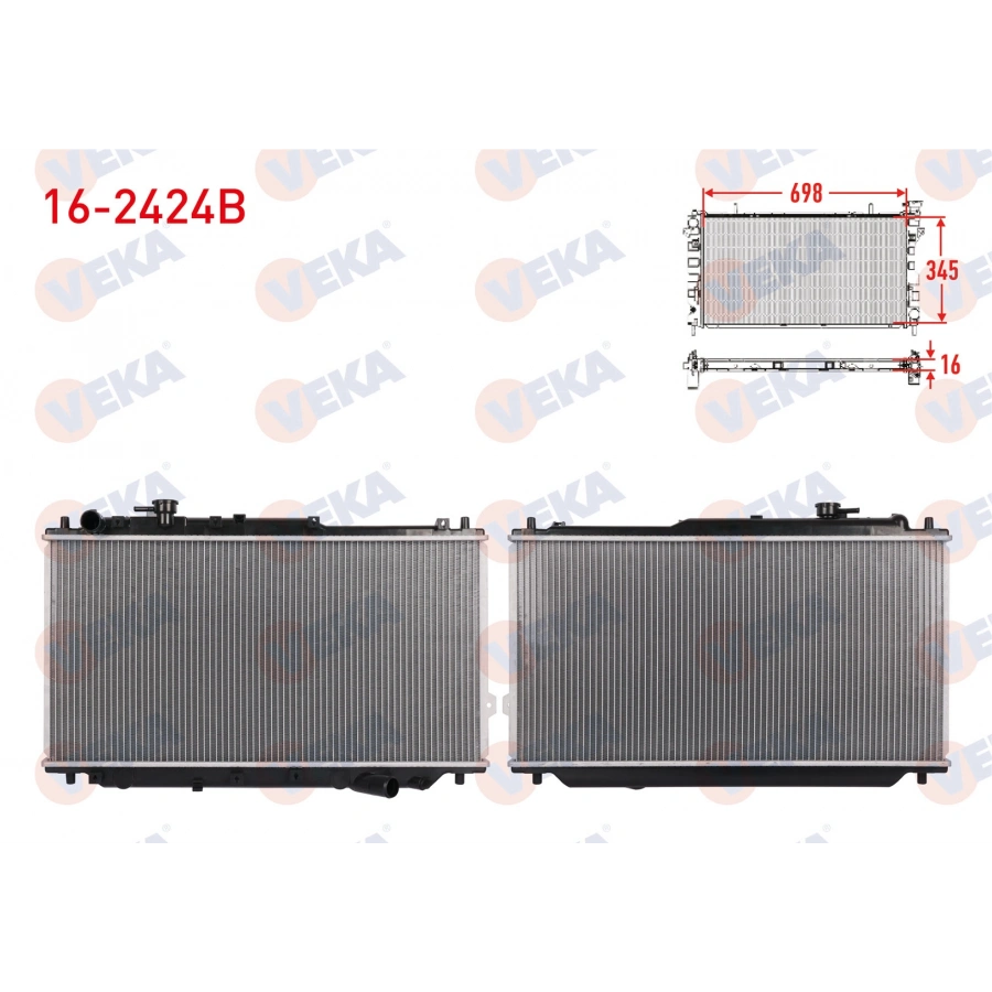 SU RADYATORU BRAZING KIA SEPHIA (FB) 1.5i 16v M-T AC+/- 1996-2001