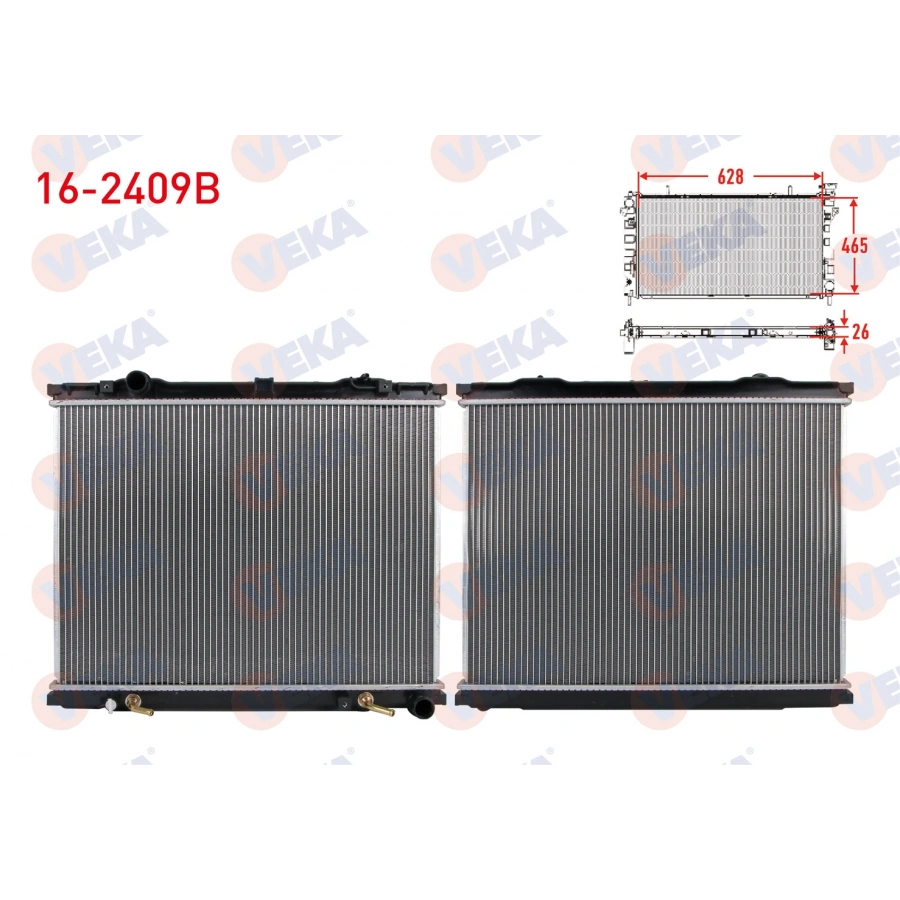SU RADYATORU BRAZING KIA SORENTO I (JC) 2.5 CRDI A-T 2002-2006
