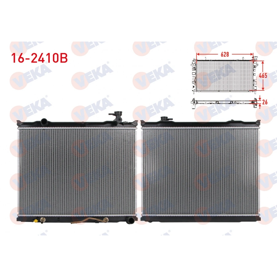 SU RADYATORU BRAZING KIA SORENTO I (JC) 2.5 CRDI A-T 2006-2009