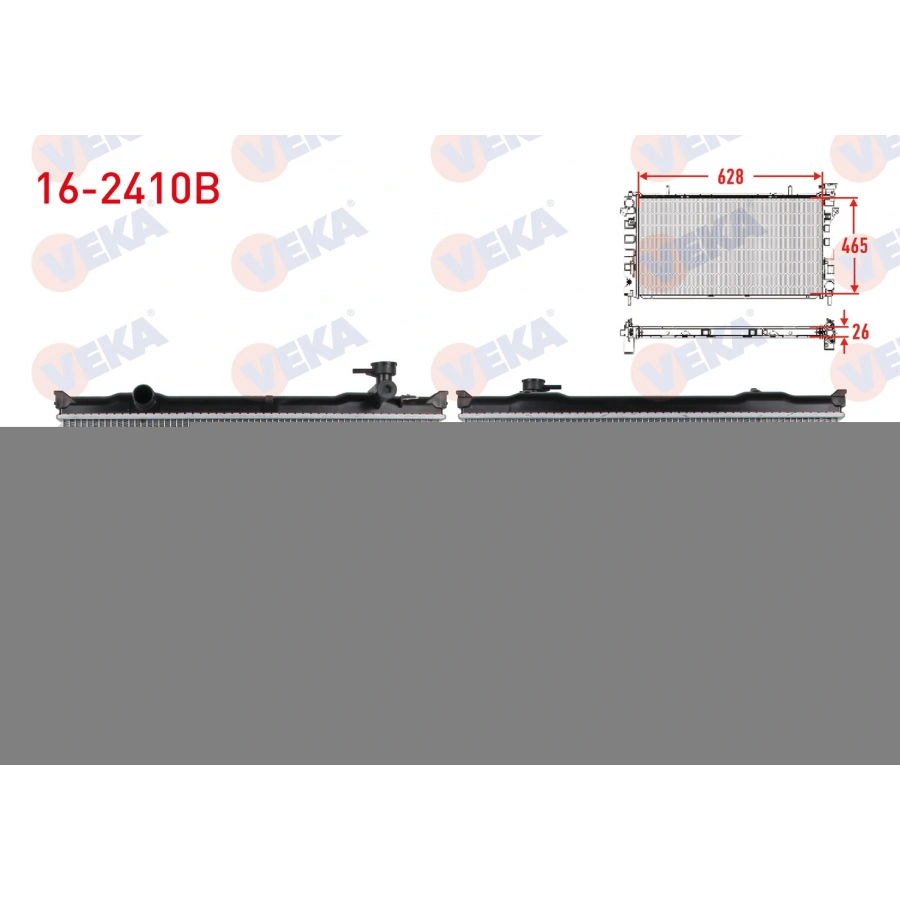 SU RADYATORU BRAZING KIA SORENTO I (JC) 2.5 CRDI A-T 2006-2009