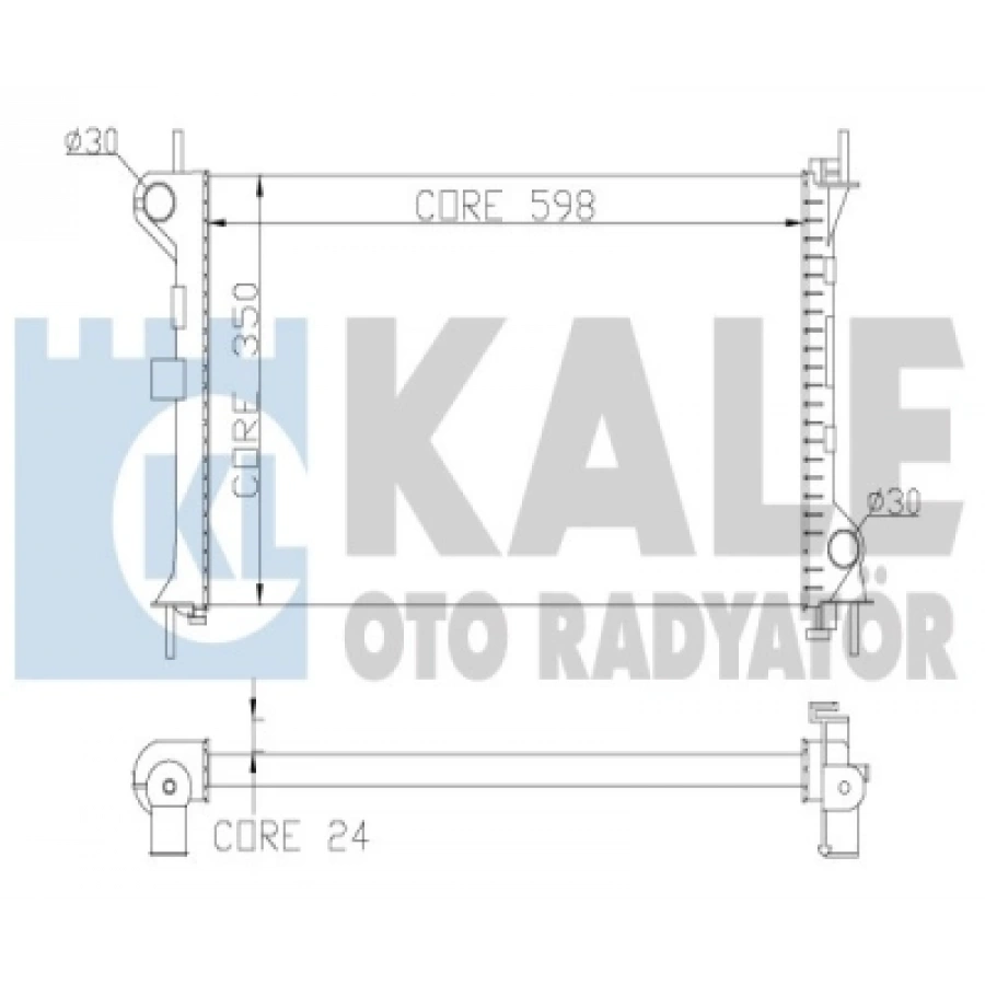 SU RADYATÖRÜ BRAZING KLIMALI FOCUS 1,6 ZETEC-S 98-04