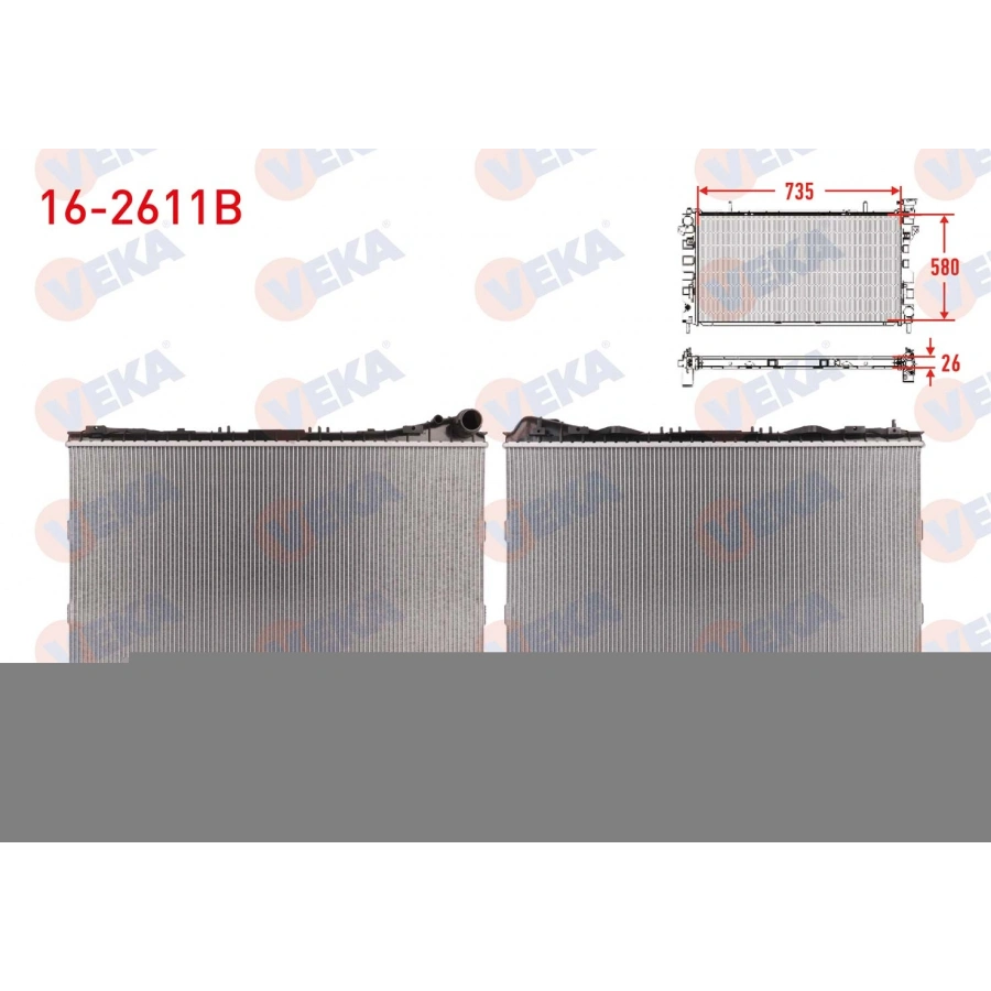 SU RADYATORU BRAZING LAND ROVER RANGE ROVER IV (L405) 3.0 SDV6 - 5.0 SCV8 A-T 2012-/ RANGE ROVER SPORT II (L494) 3.0 SDV6 - 5.0 SCV8 A-T 2012-