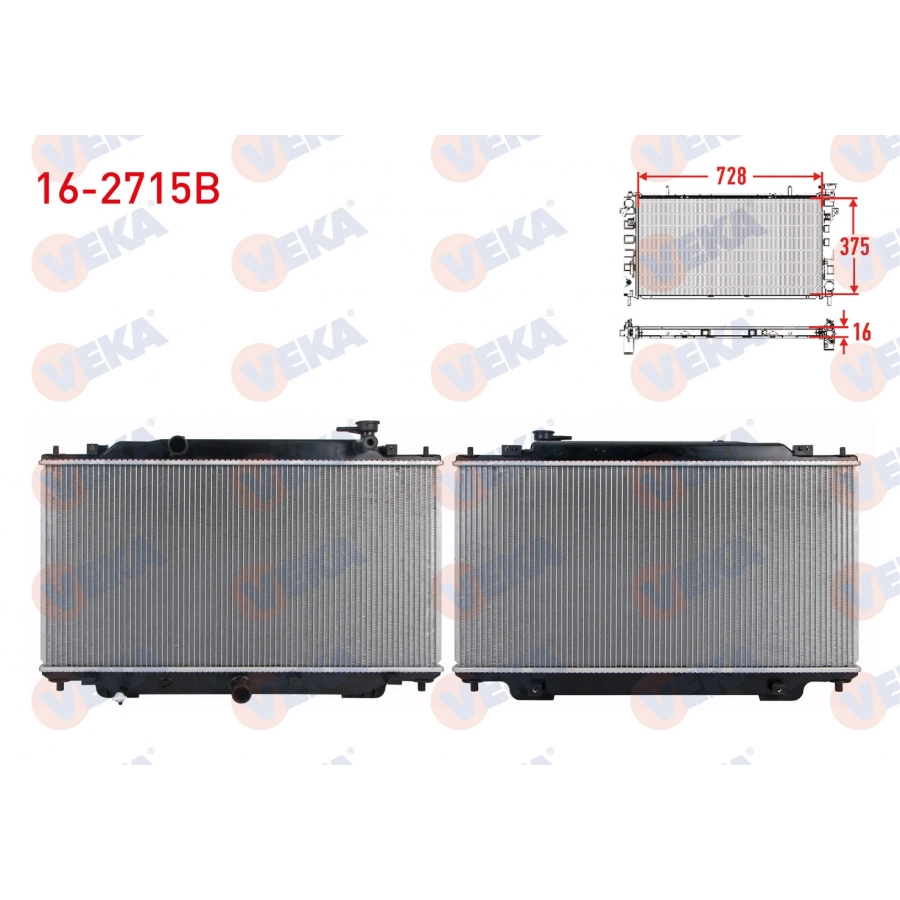SU RADYATORU BRAZING MAZDA 3 (BM) 1.5 - 1.6 2013-