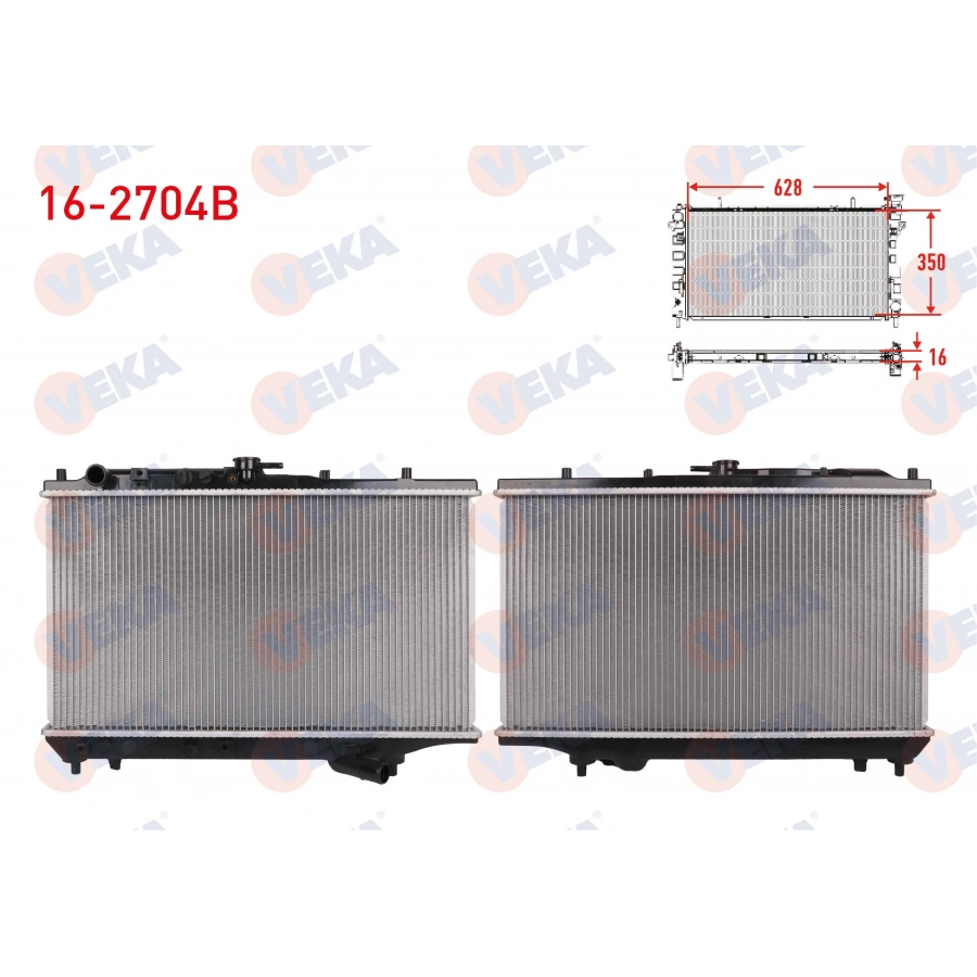 SU RADYATORU BRAZING MAZDA 323F IV 1.6I 16V HB M-T 1984-1994