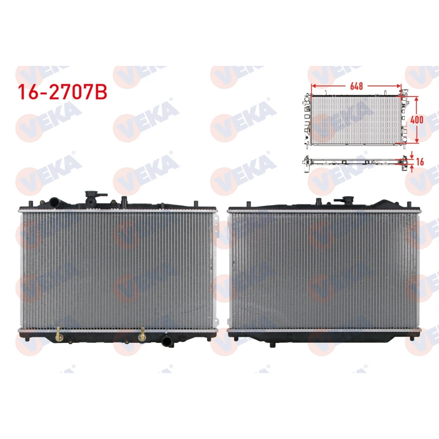 SU RADYATORU BRAZING MAZDA 626 II 1.8 A-T 1987-1991