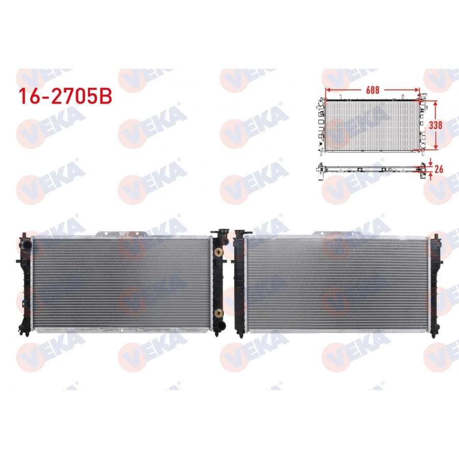 SU RADYATORU BRAZING MAZDA 626 IV 1.8I A-T 1991-2003