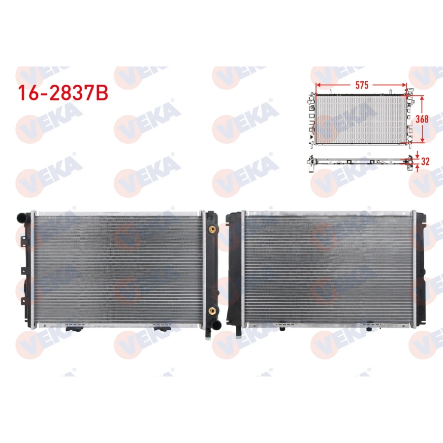 SU RADYATORU BRAZING MERCEDES 190 (W201) 2.0 A-T AC+ 1982-1993