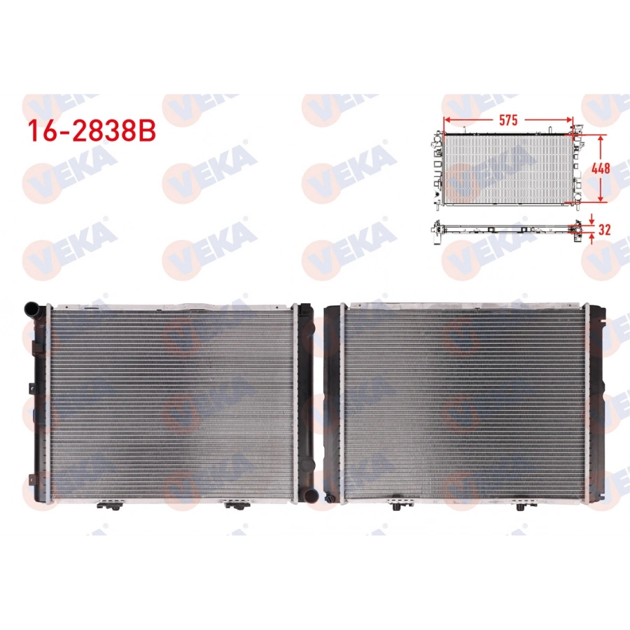 SU RADYATORU BRAZING MERCEDES 190 (W201) E 2.3 M-T AC+ 1982-1993