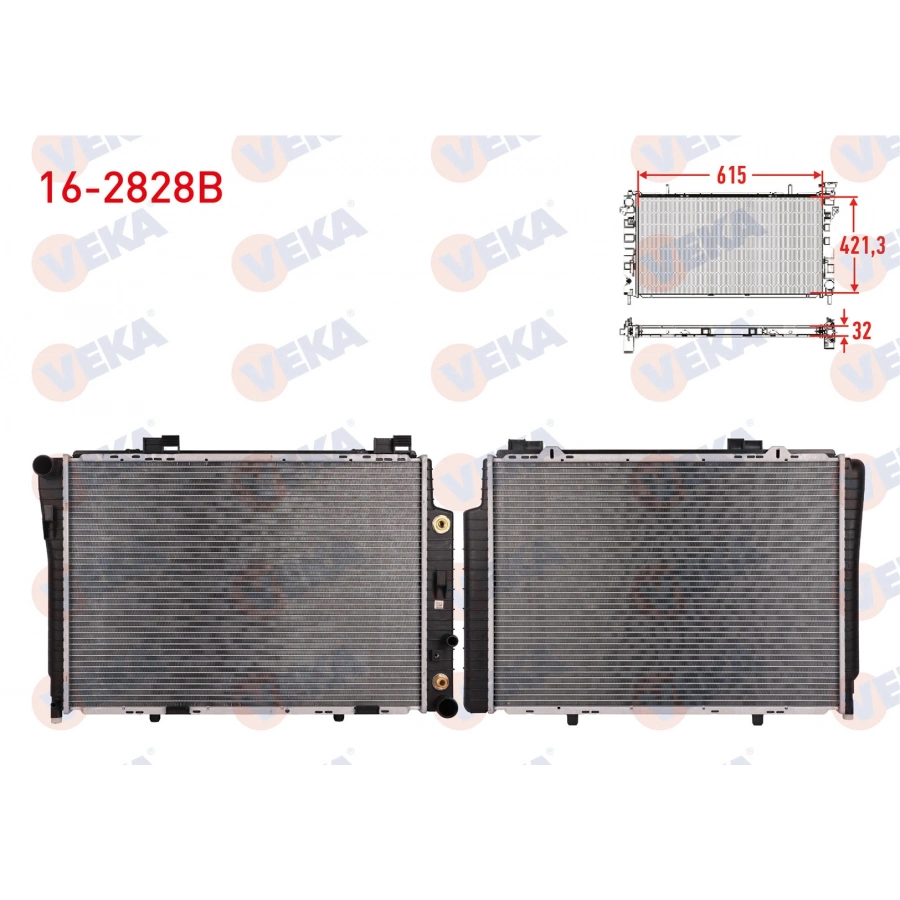SU RADYATORU BRAZING MERCEDES C CLASS (W202) C 180 A-T AC+ 1993-2000