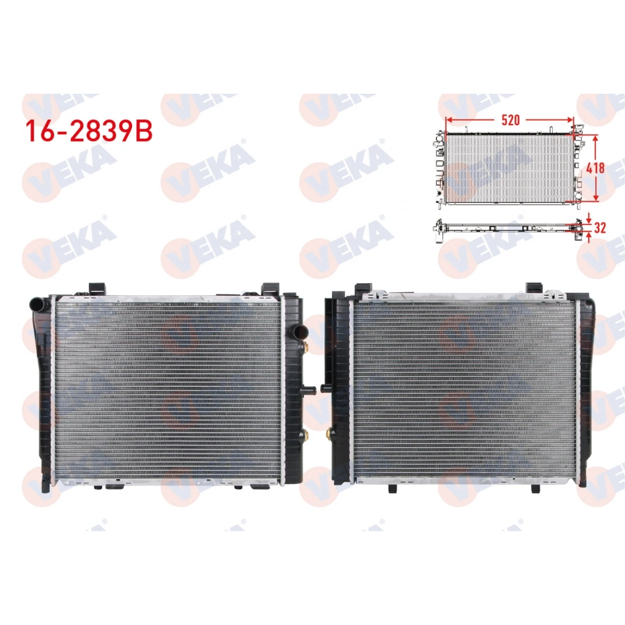 SU RADYATORU BRAZING MERCEDES C CLASS (W202) C 200 KOMPRESOR A-T/M-T AC+ 1993-2000
