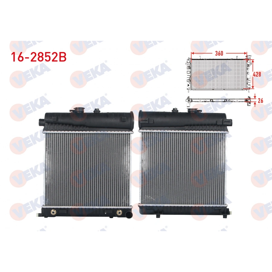 SU RADYATORU BRAZING MERCEDES C SERISI (W202) C 180 - C 200 A-T/M-T 1993-2000/ CLK (C208) 200 A-T/M-T 1997-2002/ E SERISI (W210) E 200 - E 230 A-T/M-T 1995-2002