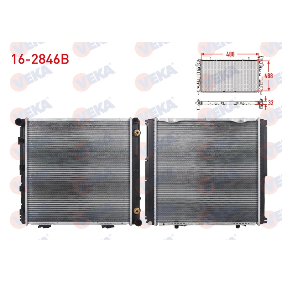 SU RADYATORU BRAZING MERCEDES E SERISI (W124) 200 E A-T AC+ 1988-1993