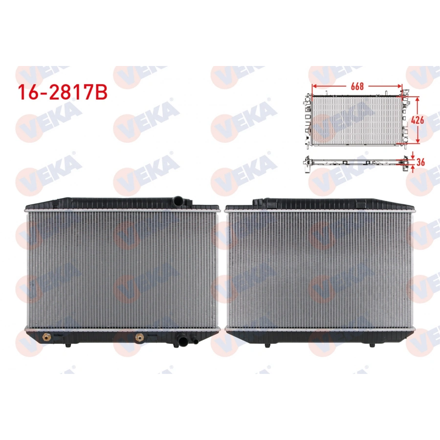SU RADYATORU BRAZING MERCEDES S SERISI (W126) 500 SEL A-T AC+ 1981-1991