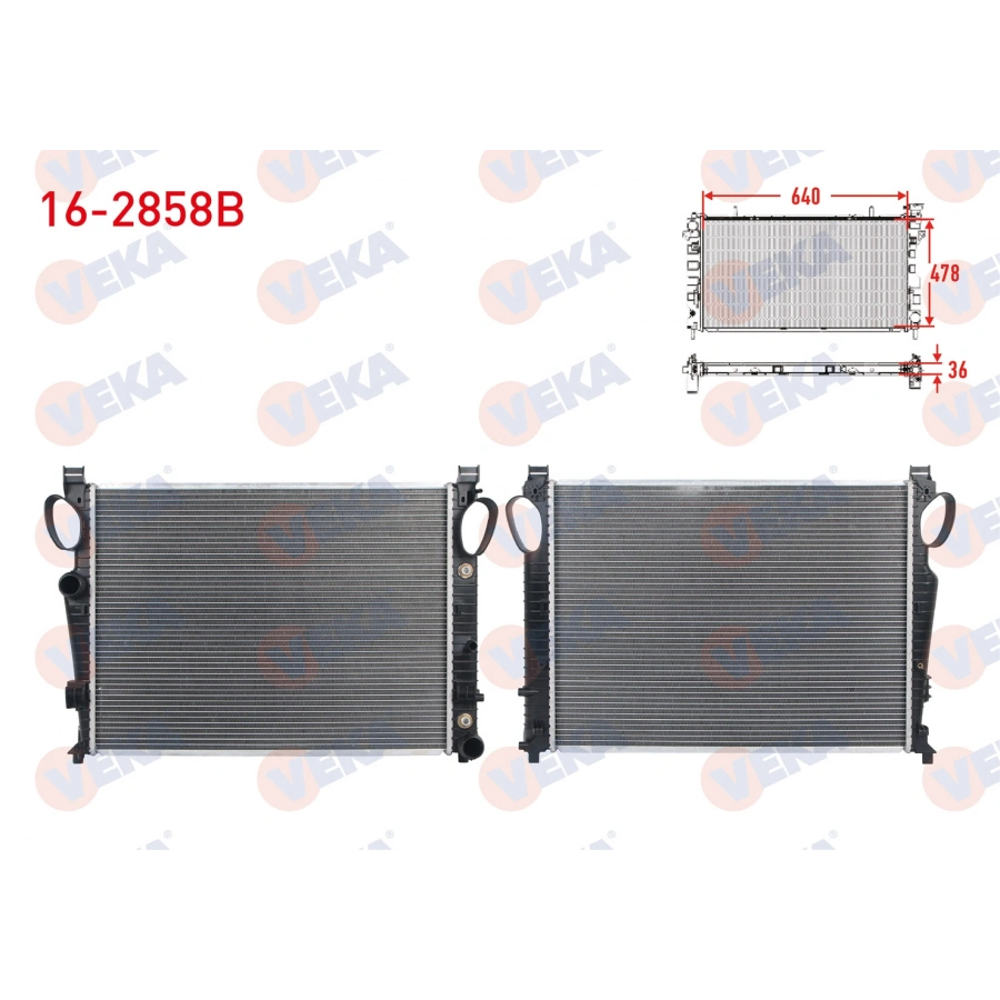 SU RADYATORU BRAZING MERCEDES S SERISI (W220) S 320 CDI - S 400 CDI - S 500 - S 600 A-T/M-T 1998-2005/ MERCEDES SL (R230) 350 - 500 - 600 A-T/M-T 2001-2012