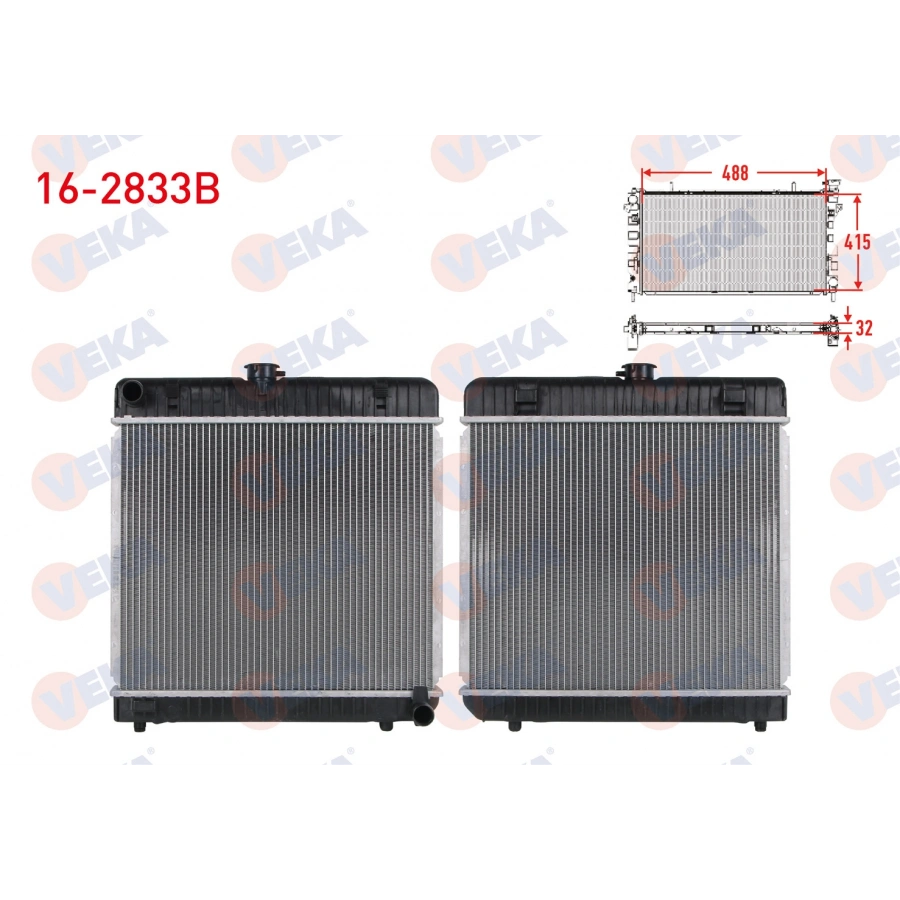 SU RADYATORU BRAZING MERCEDES (W123) 2.0 M-T AC+/- 1977-1985