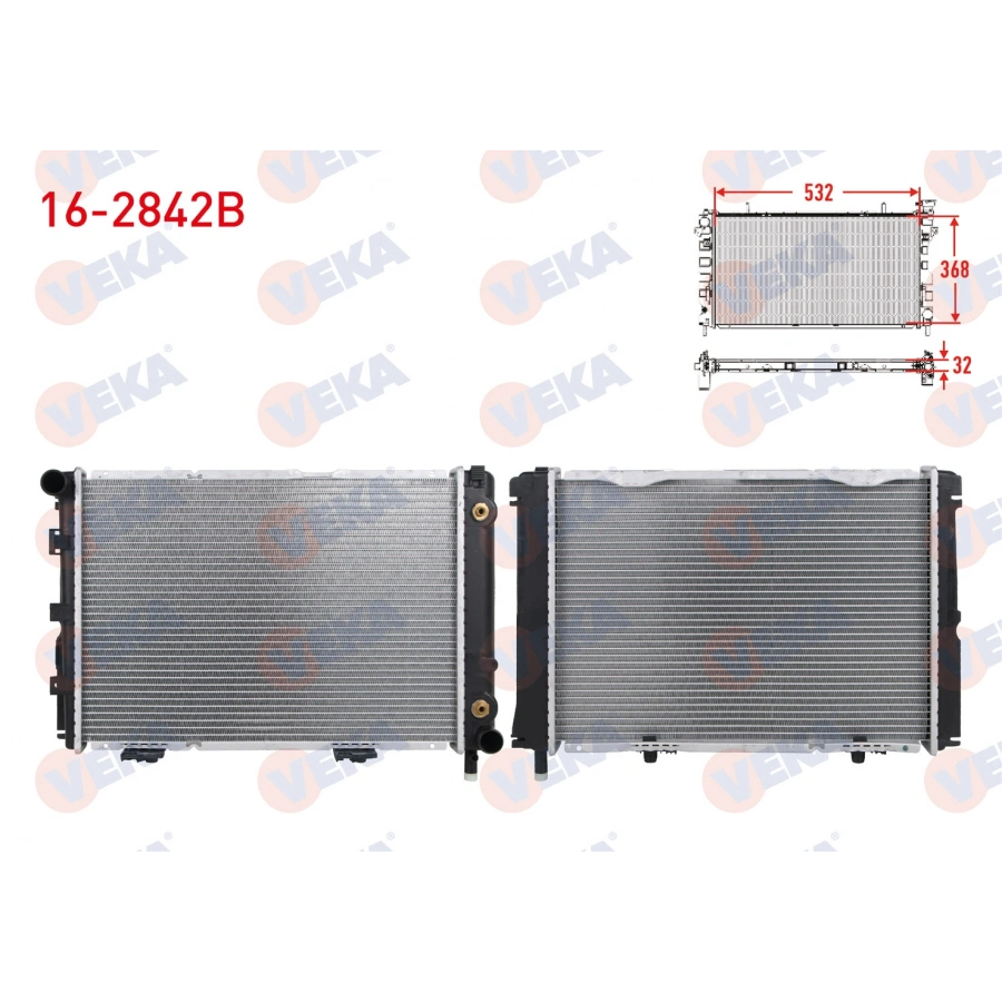 SU RADYATORU BRAZING MERCEDES (W124) 2.0 D A-T AC-1984-1995