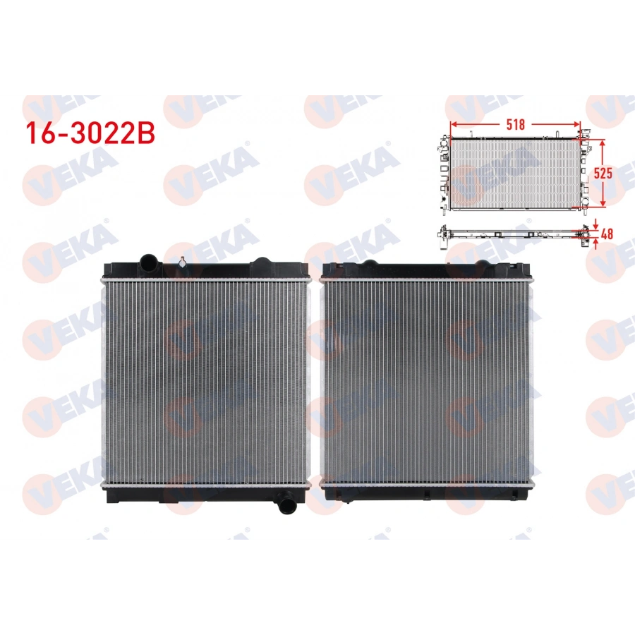 SU RADYATORU BRAZING MITSUBISHI CANTER 859 EURO 4 5.2 D M-T 2002-2010