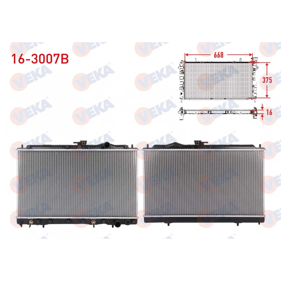 SU RADYATORU BRAZING MITSUBISHI GALANT 1.8 A-T AC+ 1987-1994