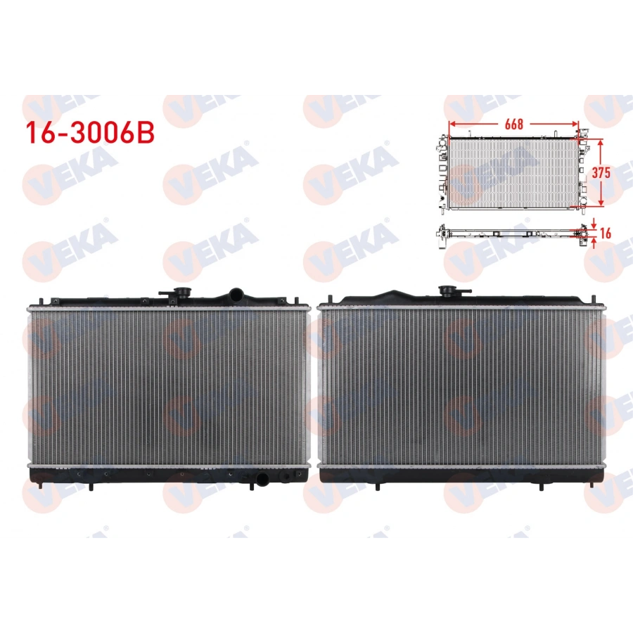 SU RADYATORU BRAZING MITSUBISHI GALANT IV (E3_A) 1.8 M-T 1988-1992