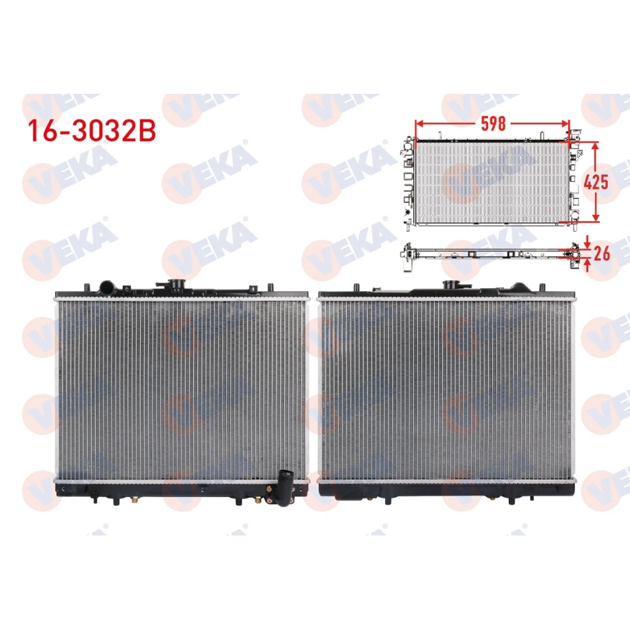 SU RADYATORU BRAZING MITSUBISHI L 200 2.5 TD A-T 1996-2006