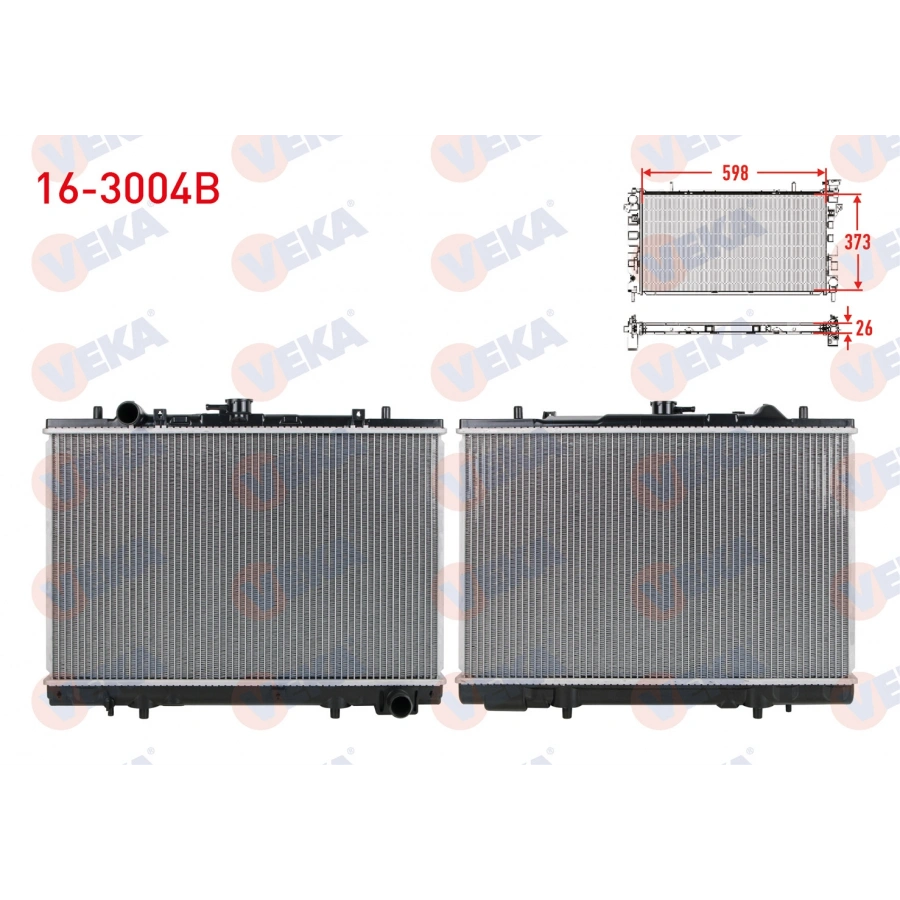 SU RADYATORU BRAZING MITSUBISHI L 200 (K7T,K6T) 2.5 D M-T 1996-2007