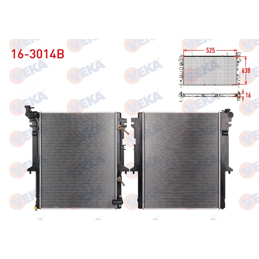 SU RADYATORU BRAZING MITSUBISHI L 200 (KBT,KAT) 2.5 DID A-T 2004-