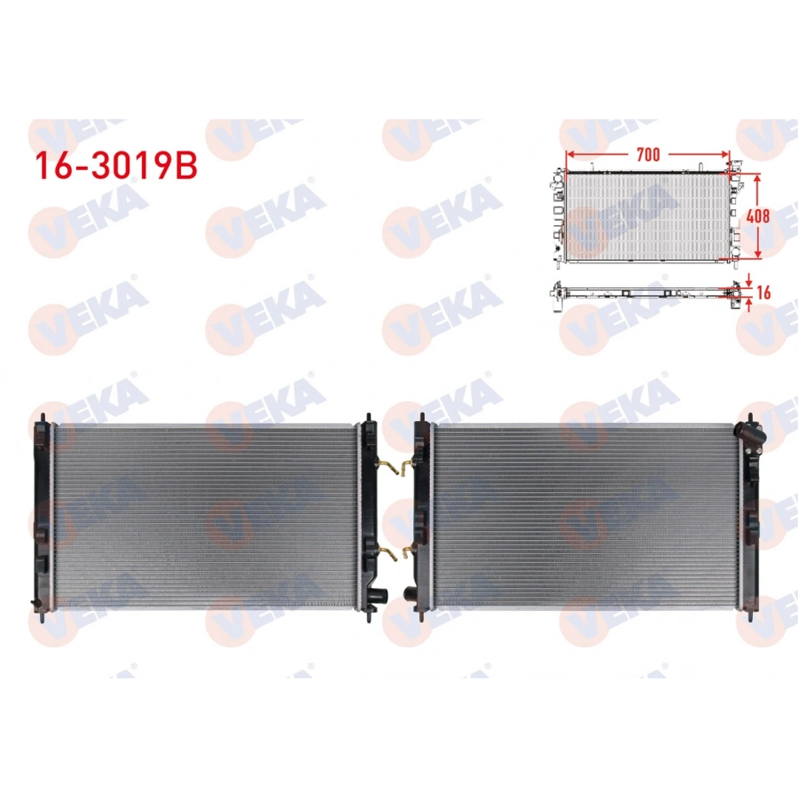SU RADYATORU BRAZING MITSUBISHI LANCER (CY,ZA) 1.8 A-T 2007-
